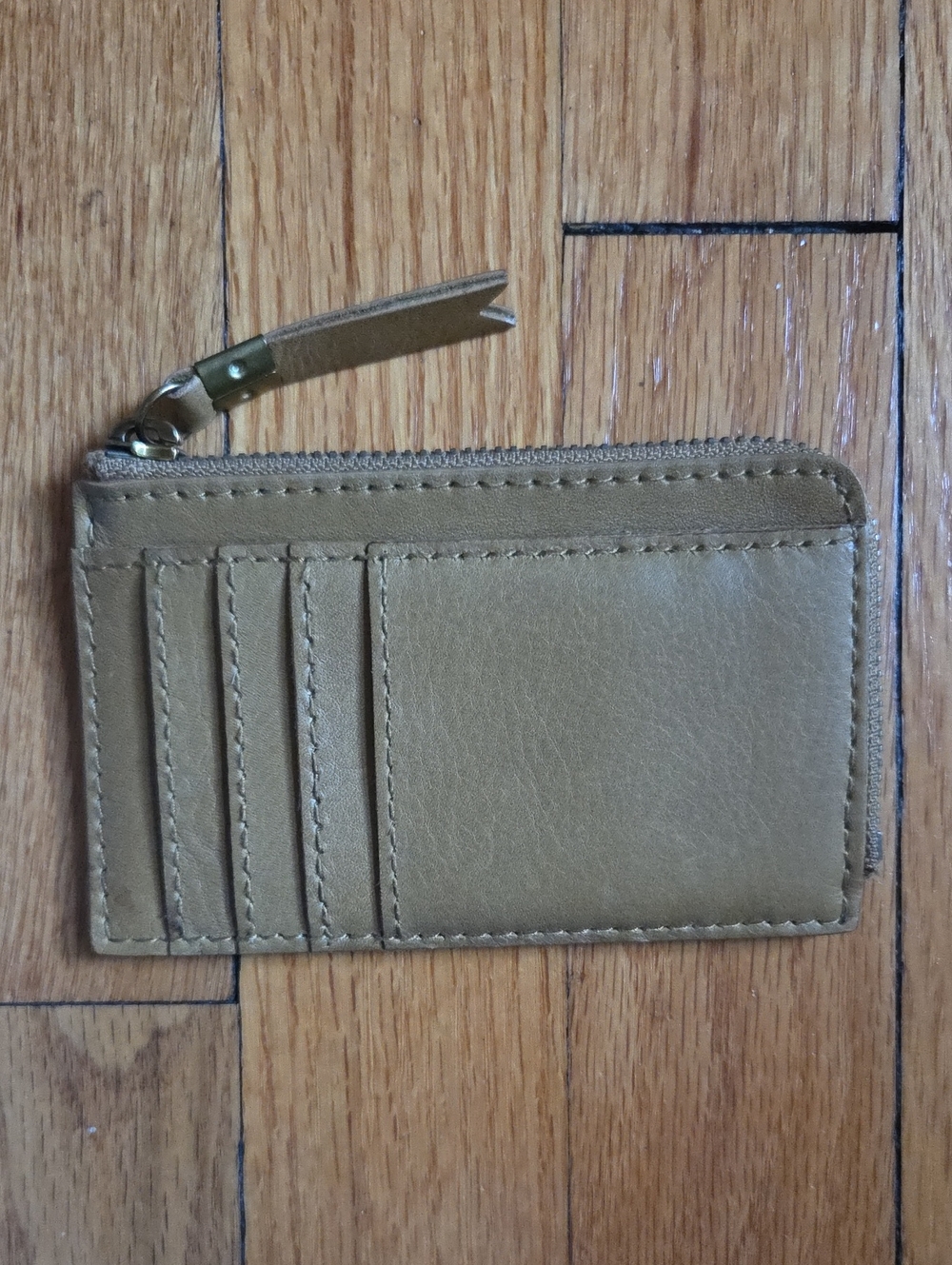 Madewell Leather Zip Card Case Wallet